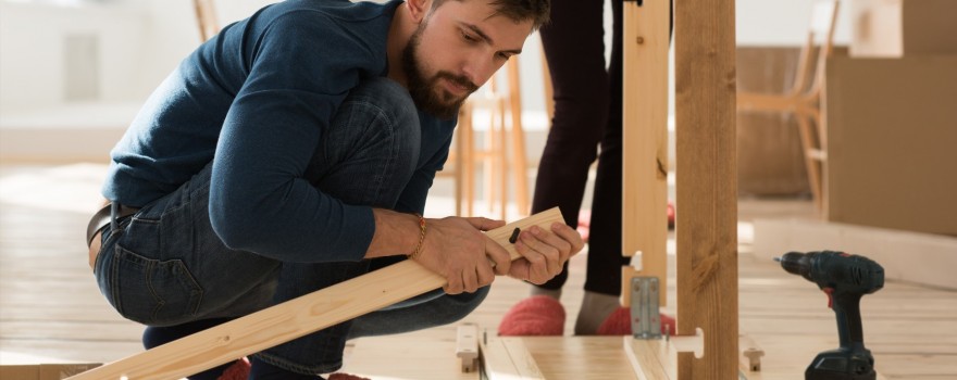 Couple moving in new home house